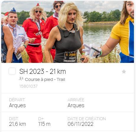 Parcours 21 km
